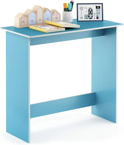 Vista 18 de Furinno Simplistic - Escritorio rústico para computadora de 31 pulgadas, escritorio de oficina pequeño, escritorio rectangular de oficina en casa