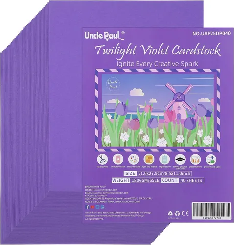 Vista 17 de Uncle Paul 40 hojas de cartulina rosa Bloming – 8.5 x 11 pulgadas de doble cara, papel de impresora de 65 libras, perfecto para álbumes de recortes