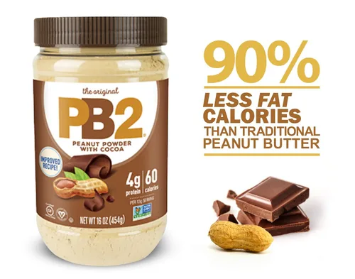 Vista 4 de PB2 con chocolate premium Bell Plantation