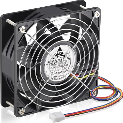 Vista 8 de GDSTIME Ventilador PWM de 3.150 in x 0.984 in de 4 pines, alta velocidad 12V 3.150x315.945 in de presión estática PC CPU Cooler Ventilador
