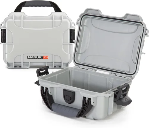 Vista 9 de NANUK 903 - Funda rígida con espuma, IP67, impermeable, resistente a los impactos para cámaras compactas y equipos pequeños, a prueba de polvo, 9.1
