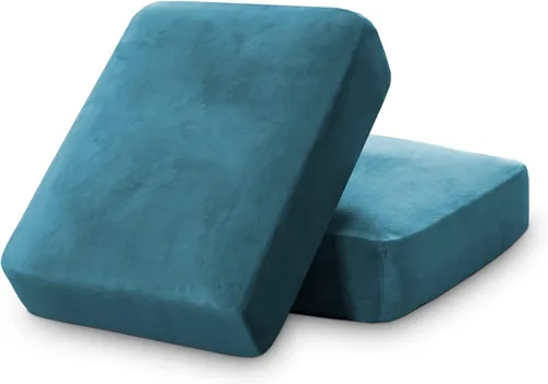 Vista 69 de PrinceDeco Fundas de cojín para sofá, funda elástica y lavable, funda de cojín ajustable de tela de terciopelo antideslizante, protector de muebles