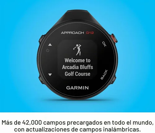 Vista 5 de Garmin Approach G12, GPS de golf con clip y telémetro, más de 42,000 campos precargados, 010-02555-00
