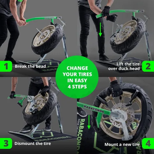 Vista 3 de Kit Inicial de Cambiador de Neumáticos para Motocicleta de Calle Rabaconda