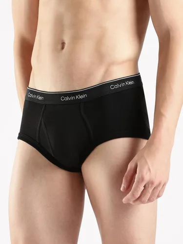 Vista 4 de Calvin Klein Calzoncillos tipo brief clásicos de algodón para hombre, paquete de 3