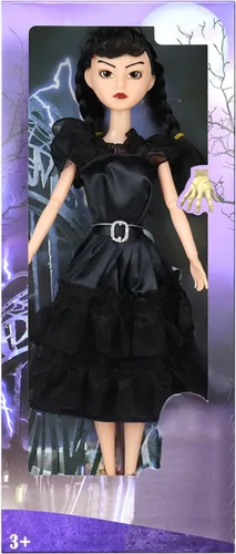 Vista 3 de Muñecas de moda de 11.5 pulgadas, vestido negro, muñecas de Navidad de Halloween, cumpleaños para fanáticos