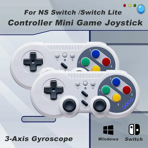 Vista 8 de PowerLead Wireless Pro Game Controller for Switch USB Classic Controller Joystick for Windows PC