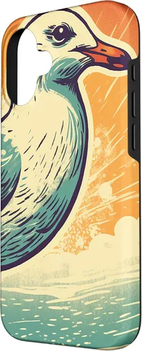 Vista 2 de iPhone 16 Retro Seagull Case