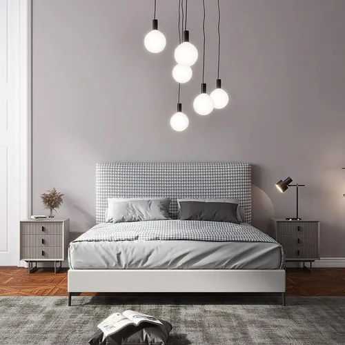 Vista 3 de TOMYEUS Mesita de noche Mesita de noche, simple y moderna de tres cajones, mini mesita de noche nórdica pequeña para dormitorio