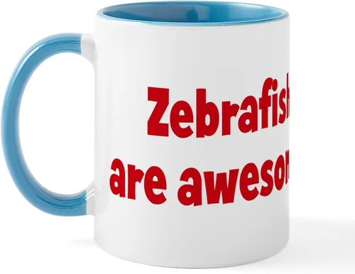 Vista 36 de CafePress I Speak Zebrafish - Taza de café de cerámica, taza de té de 11 onzas