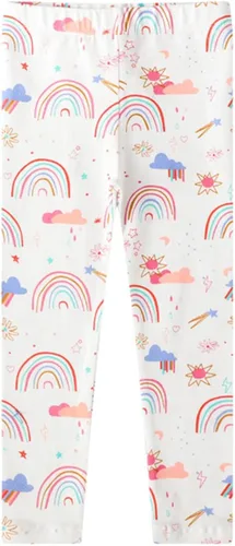 Vista 2 de Toddler Girls Ankle Length Leggings 3-Pack Printing Kids Classic Stretch Pants 1-7Years
