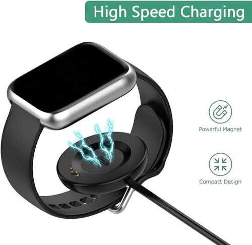 Vista 2 de Cargador USB compatible con iTECH Fusion 2/iTECH Fusion 3 Smartwatch, cable de carga de repuesto de 3.3 pies para reloj inteligente iTECH Fusion 3