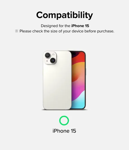 Vista 2 de Ringke Vidrio de cubierta completa [súper fácil de instalar] compatible con iPhone 15, compatible con fundas, inastillable, dureza 9H, vidrio