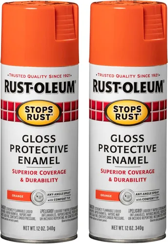 Vista 109 de Rust-Oleum 7776830 - Pintura en aerosol para prevención del óxido, 12 onzas, negro plano