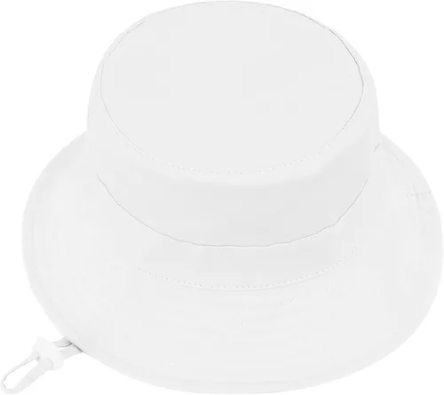 Vista 2 de Durio Sombrero de playa para bebés con protección solar FPU 50+, diseño de ala ancha para verano, sombreros de pescador para niñas y niños pequeños