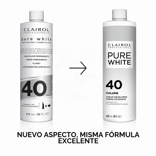 Vista 2 de Clairol Professional Pure White 40 Volume Hair Developers