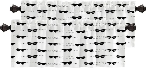 Vista 34 de Cortinas opacas de poliéster multicapa marrón con diseño de bosque natural, 2 unidades, 26 x 24 pulgadas