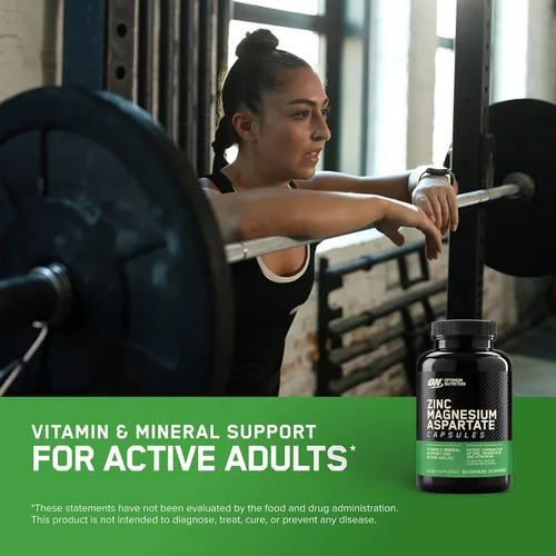 Vista 3 de Optimum Nutrition Suplemento de recuperación muscular y resistencia para hombres y mujeres, suplemento de zinc y magnesio, 90