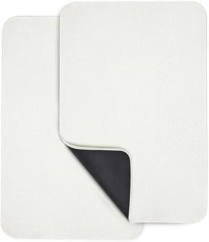 Vista 74 de Tapete de baño ultrafino, con base de goma, antideslizante, secado rápido, lavable a máquina, pelo bajo, absorbente, para ducha exterior, fregadero