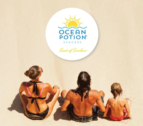Vista 7 de Ocean Potion - Loción corporal de protección solar SPF 30, protección UVA/UVB de amplio espectro con aloe y vitamina E, resistente al agua,