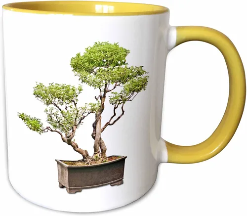 Vista 9 de 3dRose Penjing Bonsai 11oz Two-Tone Blue Mug Azul