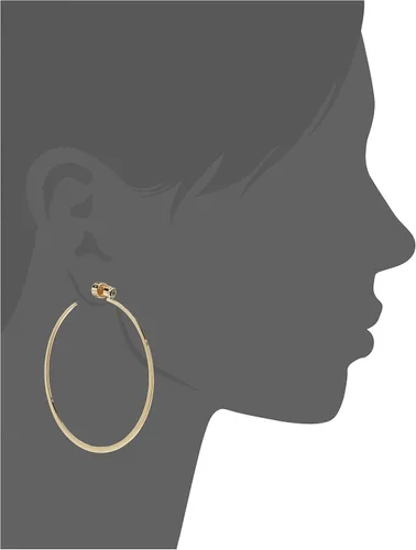 Vista 2 de Michael Kors - Arracadas de plata y oro rosa para mujer