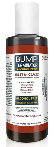 Vista 3 de BUMP Terminator libre de alcohol, anti golpes de afeitar, cabello encarnado, tratamiento de la piel para cara, cuello, área de bikini, piernas