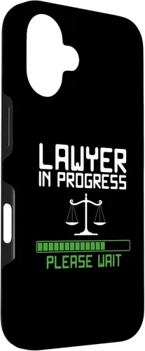 Vista 3 de Lawyer in Progress Scales of Justice Law School Student Case for iPhone 16