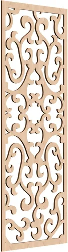Vista 182 de 9 3/8 pulgadas de ancho x 24 3/8 pulgadas de alto x 1/4 de alto Smithfield paneles de pared de madera con calado, abedul