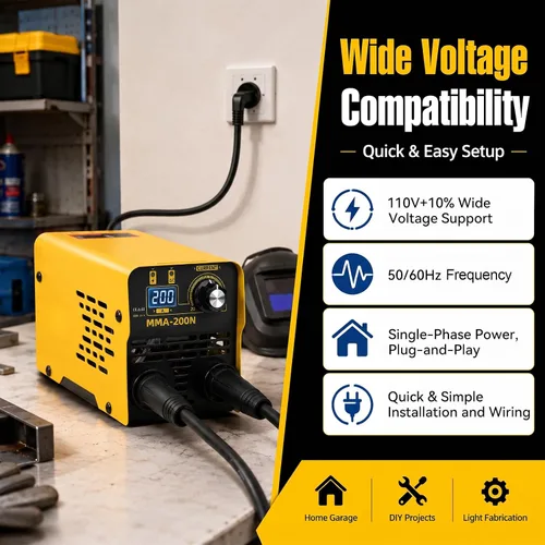 Vista 7 de 200Amp 110V MINI máquina portátil del soldador del palillo w/20pcs