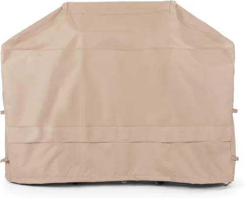 Vista 11 de Covermates Funda para parrilla, poliéster resistente, resistente a la intemperie, dobladillo con cordón, parrilla y calefacción, color negro