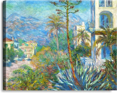 Vista 157 de A&T ARTWORK Antibes Seen from The Salis Gardens de Claude Monet Las Obras de Arte Clásico Mundial Reproducciones, Impresiones de Arte en Lienzo