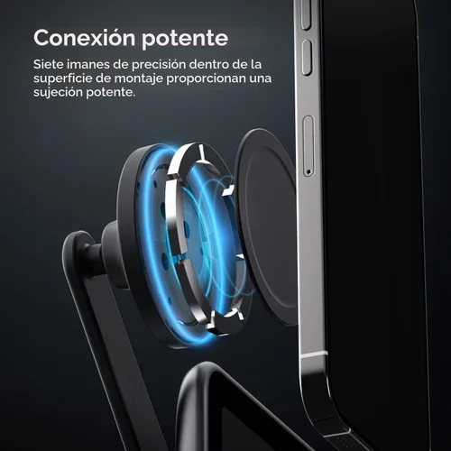 Vista 3 de iOttie Terus MagSafe - Soporte de monitor compatible con Tesla Model 3 y Model Y. Compatible con iPhones MagSafe, incluyendo iPhone
