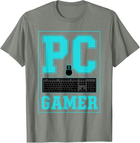 Vista 75 de PC Gamer Gaming Teclado Ratón Esports Computer Fan Camiseta