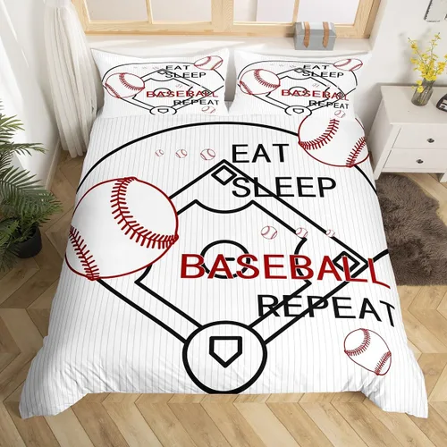 Vista 37 de jejeloiu Juego de ropa de cama de fútbol para niños, tamaño individual, juego de funda de edredón de fútbol para niños y niñas, funda de edredón