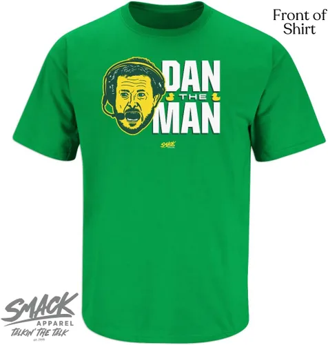 Vista 2 de Camiseta Dan The Man para los fanáticos de Oregon College (SM-5XL)
