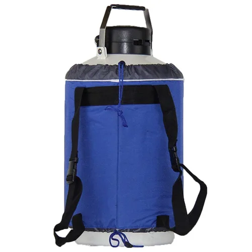 Vista 4 de U.S. SOLID Contenedor criogénico de 10 L, depósito tipo tanque de nitrógeno líquido LN2 con correas, 6 envases