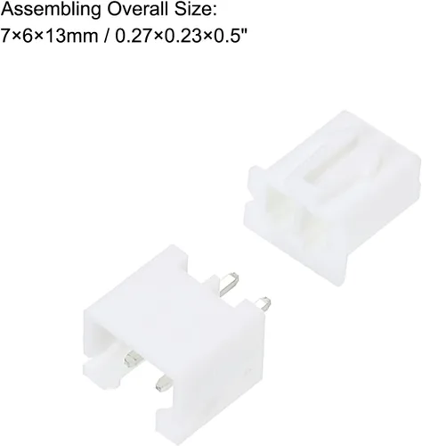 Vista 2 de MECCANIXITY Kits de conectores XH de paso de 0.100 in, adaptador de cable de carcasa de enchufe macho hembra de 2 pines y kits de inmersión