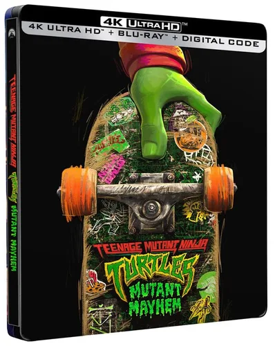 Vista 2 de Teenage Mutant Ninja Turtles Mutant Mayhem Steelbook 4K UHD