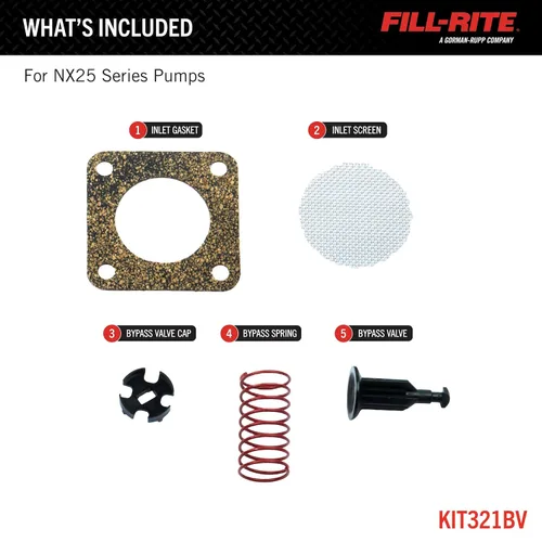 Vista 2 de Fill-Rite Kit de servicio de bypass KIT321BV para la serie NX3200