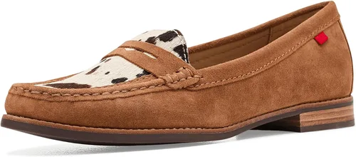 Vista 27 de Mocasines Penny de piel auténtica cómodos sin cordones para mujer