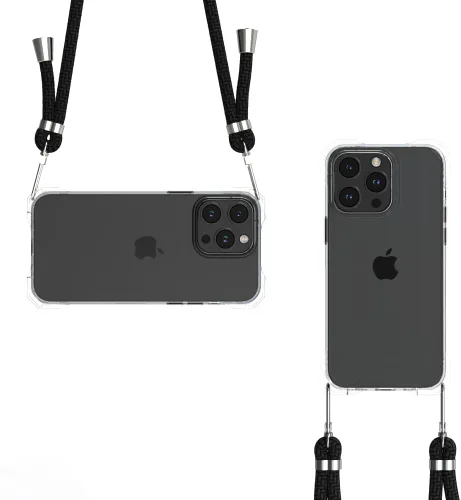 Vista 17 de Funda transparente para iPhone 13 con correa cruzada ajustable desmontable, ajuste delgado, funda protectora a prueba de golpes con cordón de hombro