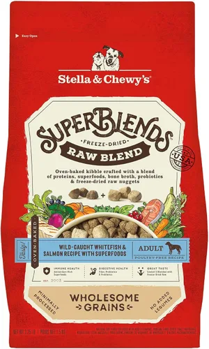 Vista 17 de Stella & Chewy's SuperBlends Raw Blend - Receta de carne de res alimentada con pasto, hígado de res y cordero con superalimentos, bolsa de 3.25