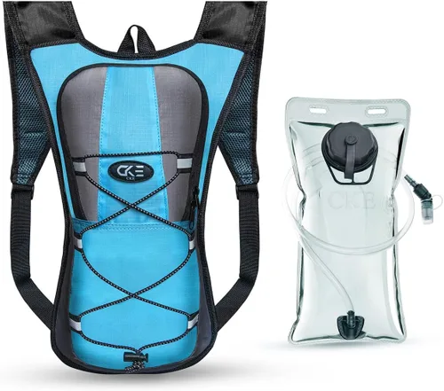 Vista 10 de Mochila de Hidratación Paquete de Hidratación Mochila de Agua con Bolsa de Hidratación de 2L (70 onzas) para Hombres Mujeres Niños para Correr