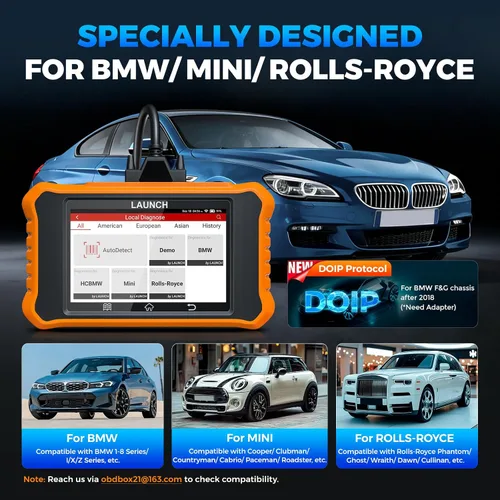 Vista 9 de LAUNCH Creader Elite V3.0 para escáner BMW OBD2, herramienta de escaneo bidireccional de sistemas completos 2026, todos los servicios de V3.0 apto