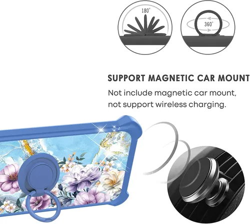Vista 4 de jioeuinly JSL-SZH - Funda para Huawei Nova Y91, compatible con Huawei Nova Y91, con protector de pantalla de vidrio templado, policarbonato duro +