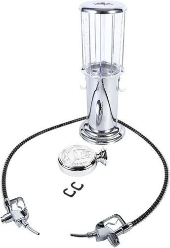 Vista 8 de Dispensador de licor, bomba de gas de metal, boquilla dispensadora de bebidas, cerveza, vino, bebida, decantador de licor para cócteles de vodka