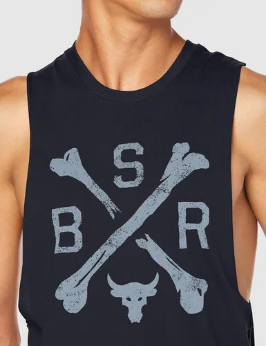 Vista 3 de Under Armour Proyecto Rock Cut-Off (as1, Alpha, x_l, Regular, NegroSummit White - 001)