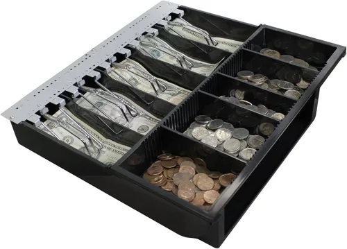 Vista 8 de Adesso Cajón de efectivo POS de 13" con bandeja extraíble MRP-13CD