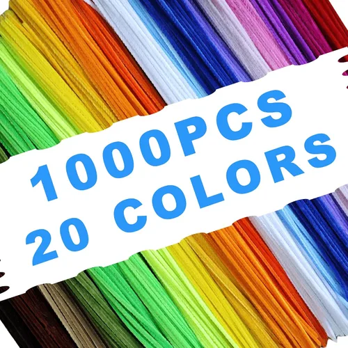 Vista 3 de 1000 piezas de 12 pulgadas de limpieza de tuberías para manualidades 1000 limpiapipas